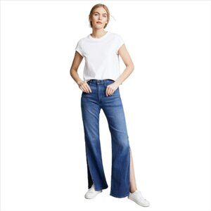 3X1 Adeline Split Flare High Rise Jeans